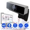 FHD 1080P Webcam USB PC Computer Webcam Auto Focus with Microphone 60-Degree Widescreen Desktop Laptop Webcam Live Streaming Webcam with Rotatable Cli