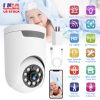 1080P WiFi IP Camera Pan Tilt Security Surveillance Camcorder App Cloud Available with Human Detection Motion Tracking Night Vision Flood Light Two-Wa