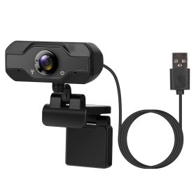 FHD 1080P USB Webcam w/ 360° Rotatable Clip Streaming USB Camera Plug And Play For PC Video Conferencing Gaming Facetime Broadcast