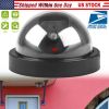 Fake Security Camera Dome Dummy Camera w/ Realistic Looking Flash LED Lights Simulated Surveillance Security for Home Shop Factory