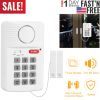 Wireless Magnetic Door Alarm 3 Settings 110dB Siren Keypad Bell Ring Easy Install Home Security System for Apartment Office Shed Garage