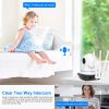 1080P WiFi IP Camera Motion Detection IR Night Vision Camcorder Indoor 360° Coverage Security Surveillance App Cloud Available for Baby Elder