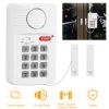 Wireless Magnetic Door Alarm 3 Settings 110dB Siren Keypad Bell Ring Easy Install Home Security System for Apartment Office Shed Garage
