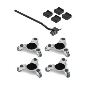 VEVOR Furniture Dolly 4 pcs Steel Tri-dolly Set Furniture Mover 440 lbs Capacity