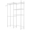 VEVOR Over The Washer and Dryer Storage Shelf, 5 Tier Laundry Room Drying Rack with Hanger Rod and Hooks, Adjustable Over Washer and Dryer Shelves