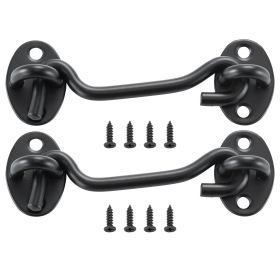 VEVOR Hook and Eye Gate Latch 2 Pack Barn Door Latch Hook with Mounting Screws