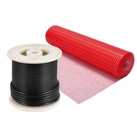 80 sqft Floor Heating Mat 120V Radiant System with Decoupling Membrane