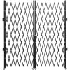 VEVOR Double Folding Security Gate, 5.1' H x 10.2' W Folding Door Gate, Steel Accordion Security Gate, Flexible Expanding Security Gate