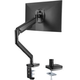 VEVOR Single Monitor Mount with USB, Supports 13"-35" Screen, Adjustable Gas Spring Monitor Arm, Holds up to 26.4 lbs