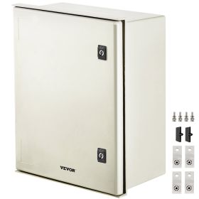 VEVOR NEMA Enclosure, 20 x 16 x 8 inches, NEMA 4X Fiberglass Steel Electrical Box