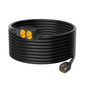 VEVOR 30-Amp Generator Extension Cord, 25 Feet, 125V 3750W Heavy Duty Generator Outdoor Power Cord