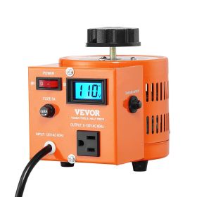VEVOR 500VA Auto Variable Voltage Transformer, 3.84 Amp, 110V Input 0-130V Output AC Voltage Regulator