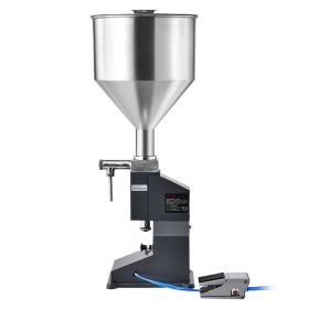 VEVOR Pneumatic Paste Liquid Filling Machine, 5-50ml Bottle Filler, Bottle Filling Machine