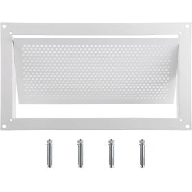 VEVOR Flood Vent, 8" Height x 16" Width x 2" Depth Foundation Flood Vent,to Reduce Foundation Damage and Flood Risk, White, Wall Mounted
