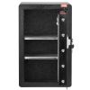 VEVOR Single Door 3.5 cu.ft Safe Box with Key Lock & Password LED Light Black,organize cash, passports, jewelry, gold, watches and documents