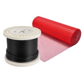 120 sqft Floor Heating Mat 120V Radiant Heated System with Alarm