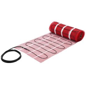 50 sqft Self-Adhesive Mesh Floor Heating Mat 120V Electric Radiant System