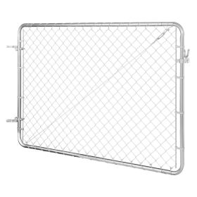 Chain Link Fence Gate Fit 2.2-6 ft x 6 ft Yard Garden Gate Posts Not Included