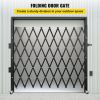 VEVOR Single Folding Security Gate, 7.1' H x 7.1' W (85 x 85 inch)Folding Door Gate, Steel Accordion Security Gate, Flexible Expanding Security Gate