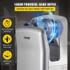 VEVOR Jet Hand Dryer, Premium Electric Commercial Blade Hand Dryer, ABS Air Dryer Hand with HEPA Filtration Wall Mount Hand Dryer