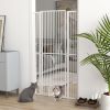 PawHut 67" Extra Tall Pet Gate, 30"-41" Dog Gate with Cat Door, 1.4" Narrow Gap, 2.8" and 5.5" Extension, for Doorway, Hallway