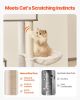 72.83" Large Cat Tree Litter Box Enclosure 2-in-1 Cat Tower Indoor Play House
