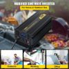 VEVOR Power Inverter, 2500W Modified Sine Wave Inverter, DC 12V to AC 120V Car Converter, with LCD Display, Remote Controller, LED Indicator