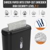 Woolsche Home Office Paper Shredder-10-Sheet Strip Cut with 3.17-Gallon Basket - P-2 Security Level - CD & Credit Card Shredder - Durable & Fast - Jam