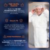 Disposable Coveralls with Hood, Boots M. 50 Pack White Paint Coveralls Disposable. Microporous 50 GSM Liquid-Proof Hazmat Suits Disposable