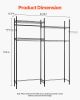 VEVOR Over The Washer and Dryer Storage Shelf, 4 Tier Laundry Room Drying Rack with Hanger Rod and Hooks, Adjustable Over Washer and Dryer Shelves
