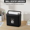 Paper Shredder for Home Use,5 Sheets Small Crosscut Paper Shredder,P-4 Security Level with 2.38-Gallon Basket
