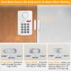 Wireless Magnetic Door Alarm 3 Settings 110dB Siren Keypad Bell Ring Easy Install Home Security System for Apartment Office Shed Garage