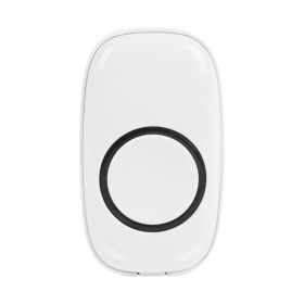 Wireless Doorbells Rings 1000FT Operating Range IP44 Waterproof Door Chime W/ 1 Plug Receiver Chimes 52 Melodies LED Indicator Bells for Office Apartm (Option: White_Gold)