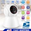 1080P WiFi IP Camera Motion Detection IR Night Vision Camcorder Indoor Two-way Intercom 360° Coverage Security Surveillance App Cloud Available for Ba