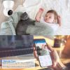 1080P WiFi IP Camera Motion Detection IR Night Vision Camcorder Indoor Two-way Intercom 360° Coverage Security Surveillance App Cloud Available for Ba