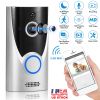 WiFi Video Doorbell Wireless Door Bell 720P HD WiFi Security Camera w/ Two-way Talk PIR Motion Detection IR Night Vision Home Security Camcorder Offic