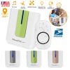 Wireless Doorbells Rings 1000FT Operating Range IP44 Waterproof Door Chime W/ 1 Plug Receiver Chimes 52 Melodies LED Indicator Bells for Office Apartm